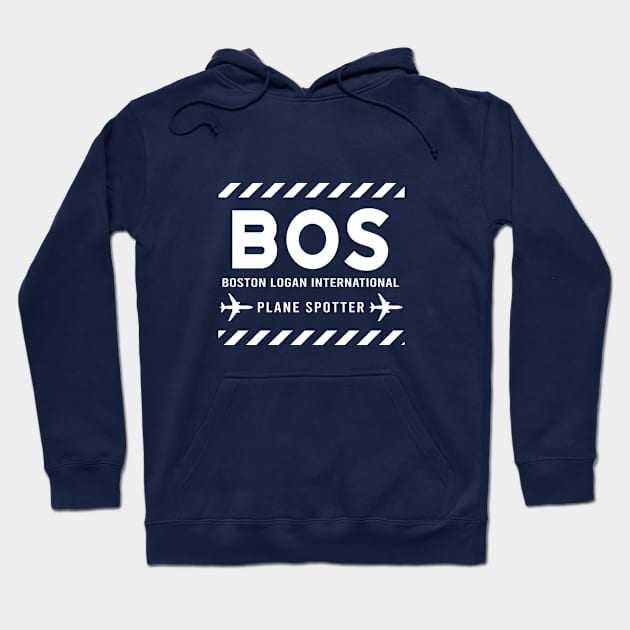 BOS Plane Spotter | Gift Hoodie by ProPlaneSpotter